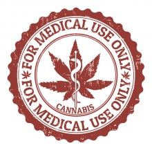 Medical marijuana stamp.