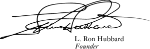 L. Ron Hubbard Signature