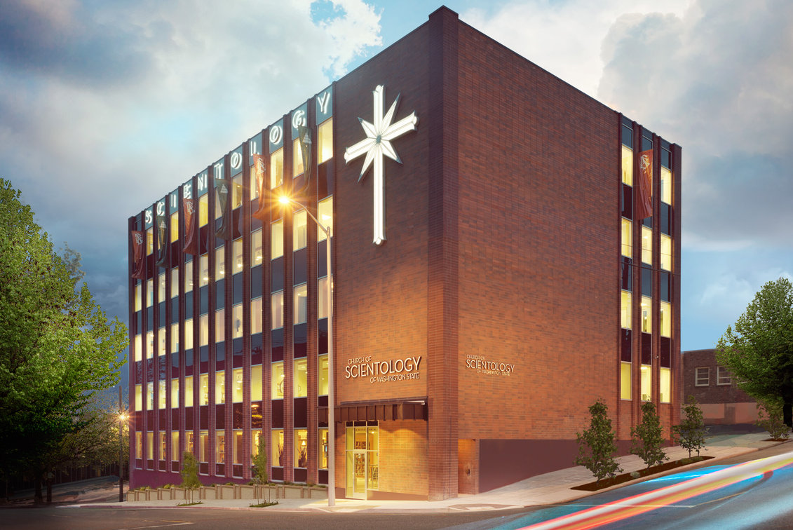 Sentic Church Ribbon Falls on New Church of Scientology for the Pacific Northwest