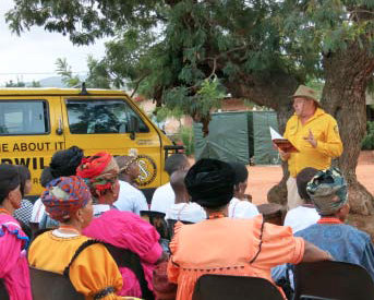 At the annual Mampuru Day celebration January 25, 2014, Scientology Volunteer Ministers conducted a seminar for sangomas—traditional tribal healers—in technology developed by L. Ron Hubbard.