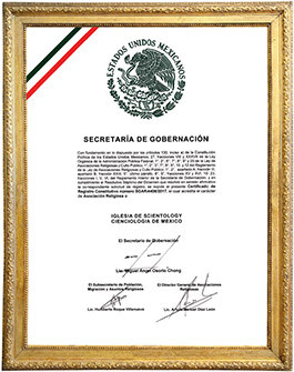 Scientology erkenning in Mexico