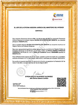 Anerkjennelse av Scientology i Colombia