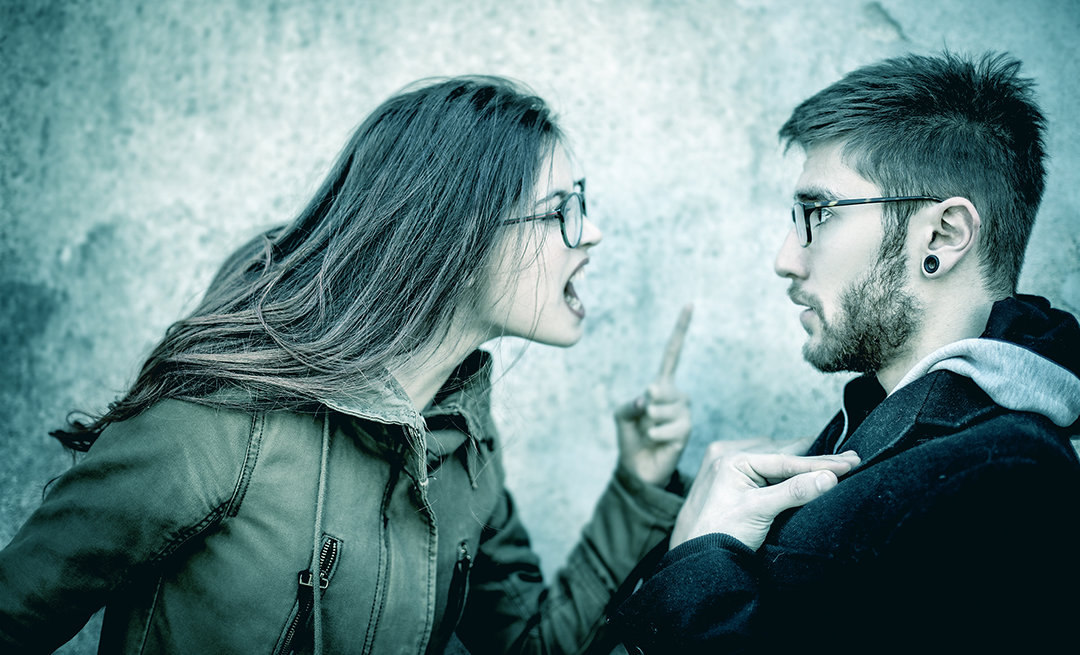 Couple in a fight