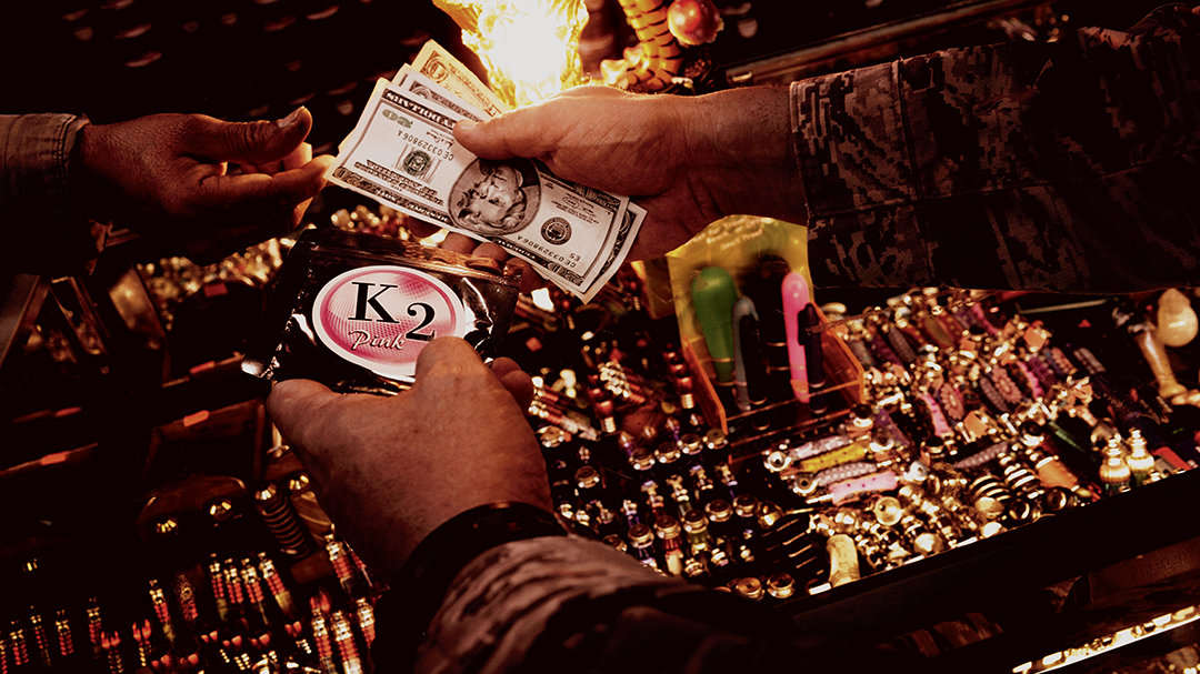 Purchasing k2 in a smoke shop