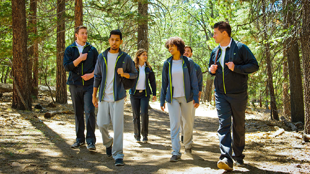 Narconon staff and students taking a walk