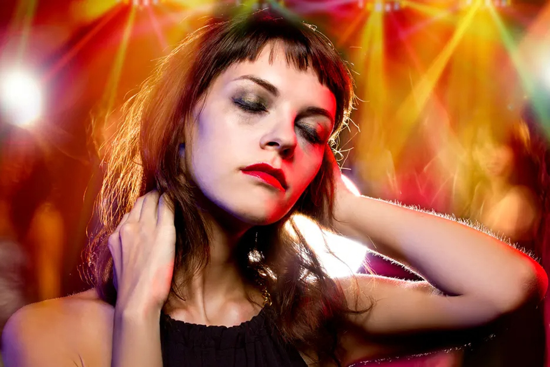 Woman in a club