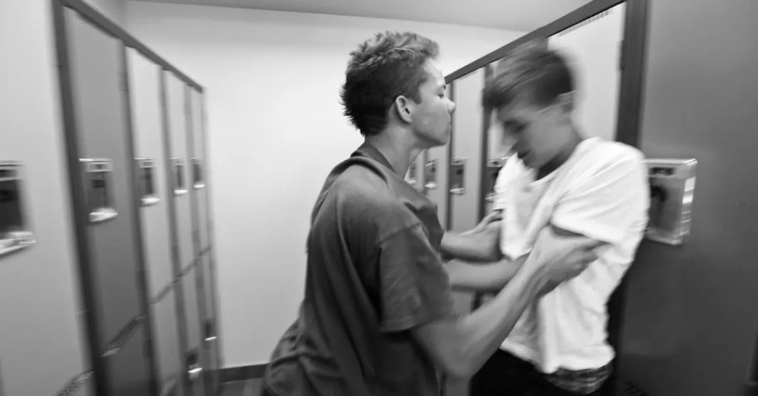 Teenagers being aggressive