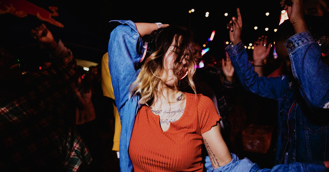 College students at a party