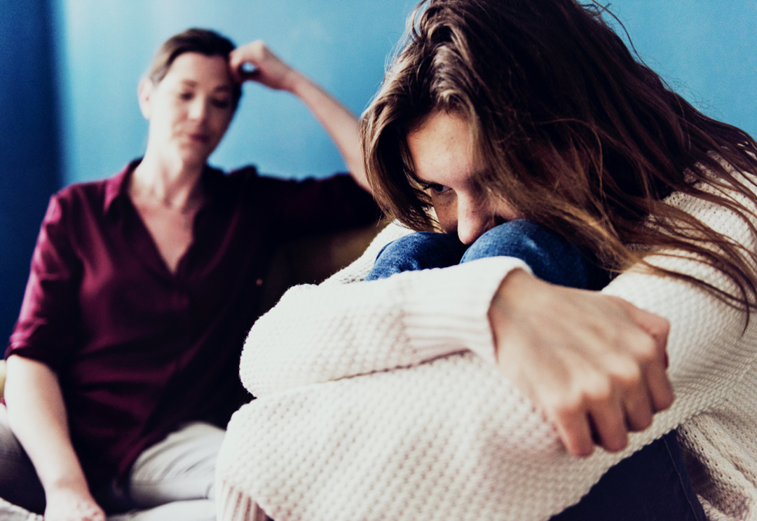 A mother with her daughter