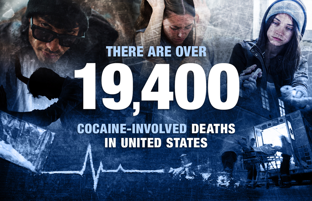 There are over 19,400 cocaine-involved deaths in the united states