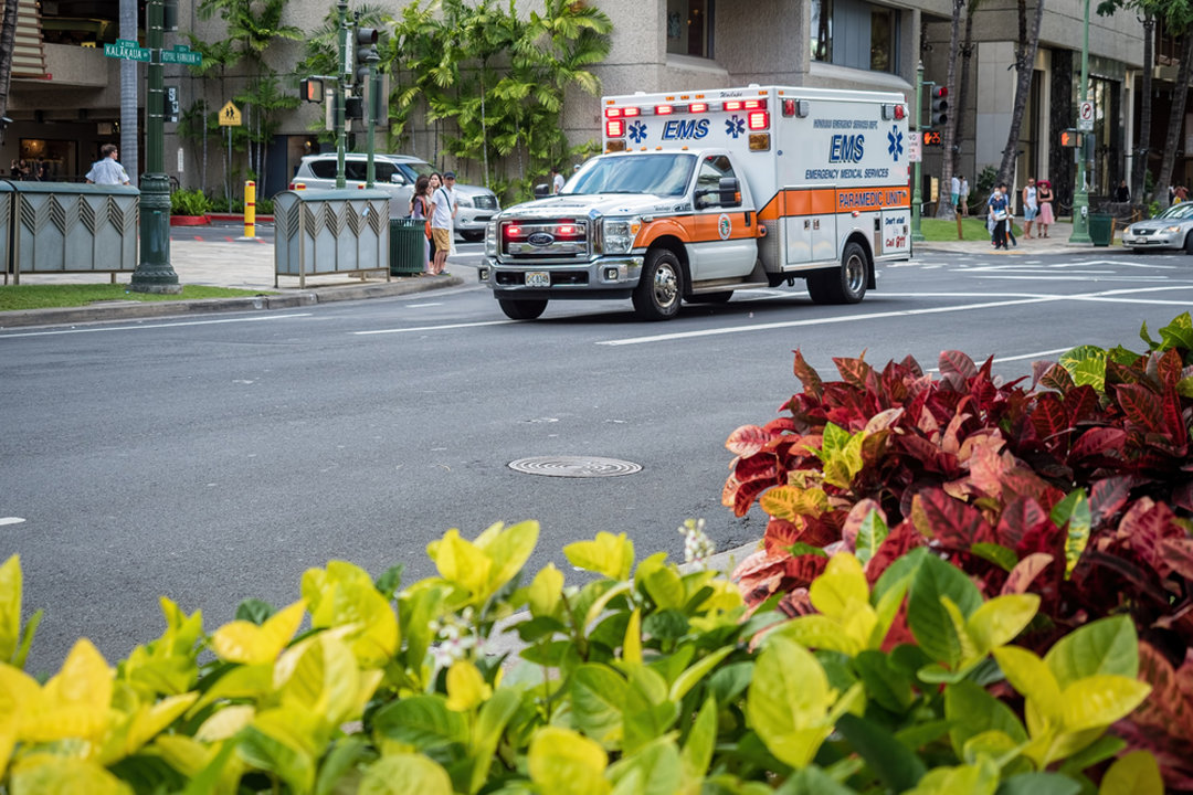 Ambulance on a street