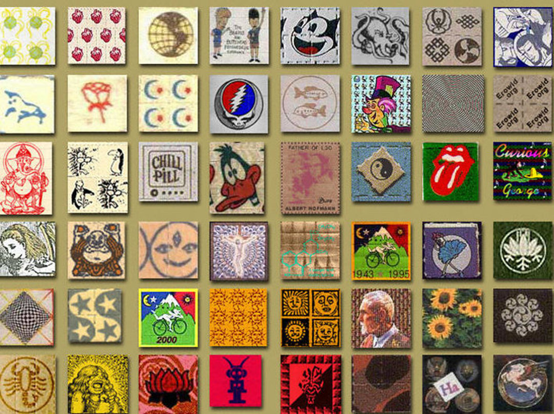 LSD on blotter paper