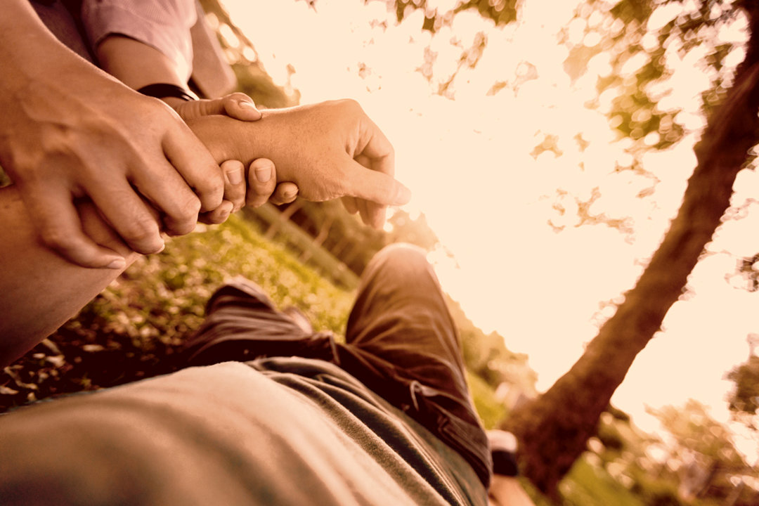 Man going unconscious