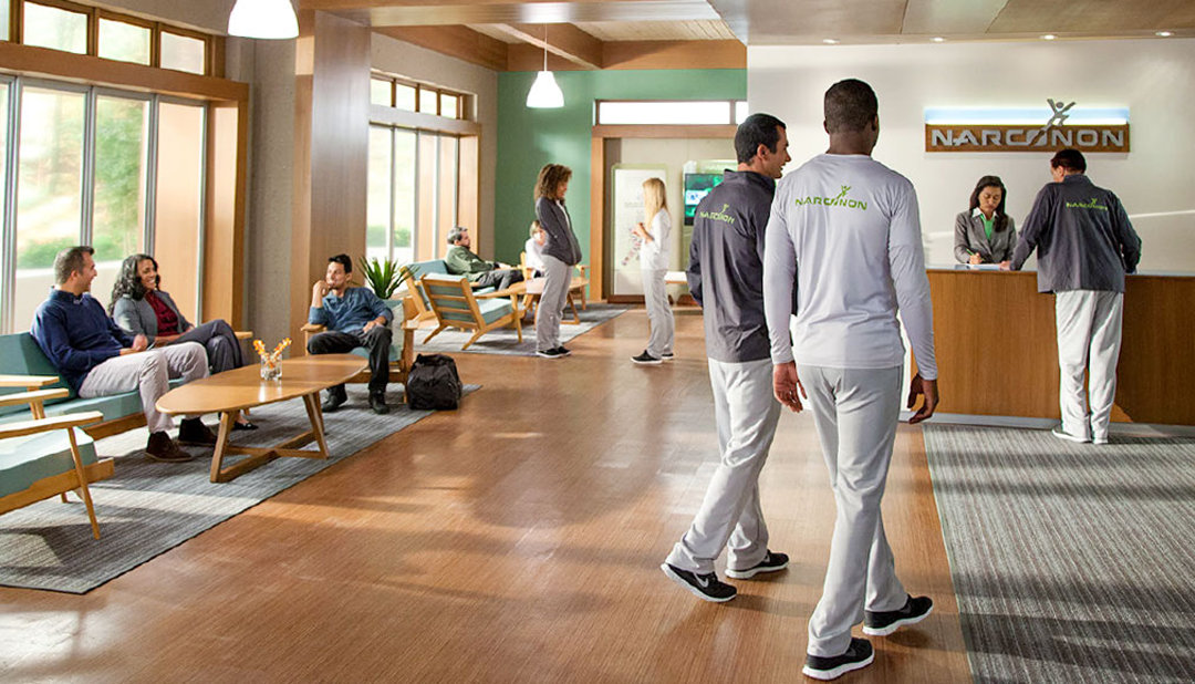 The reception of a Narconon center