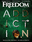 Freedom Magazine. April 2017. Addiction issue cover
