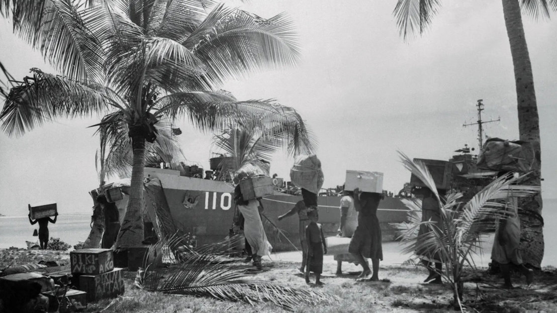 People evacuating Bikini Atoll