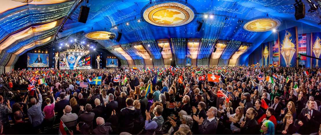 Scientologists at the IAS anniversary celebration