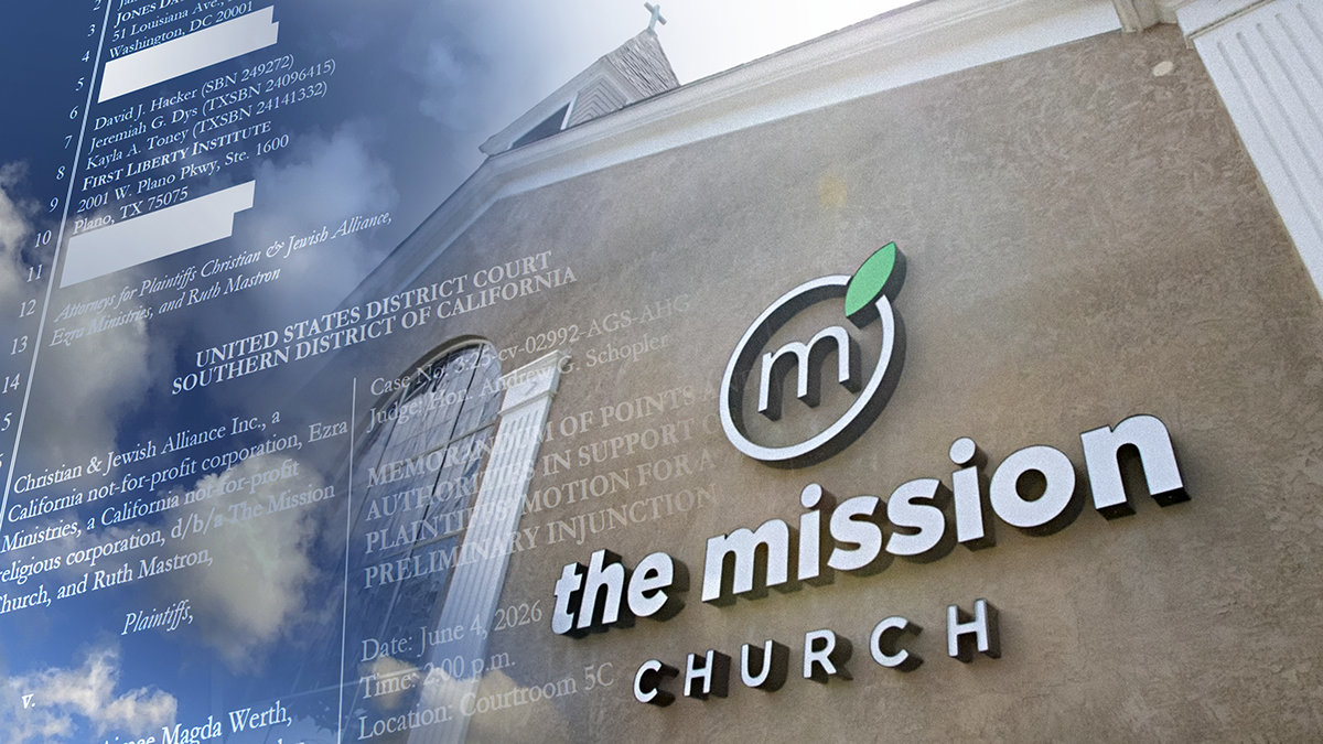 California Church Files Federal Suit After Mob Blocks Worshippers and Families During Services