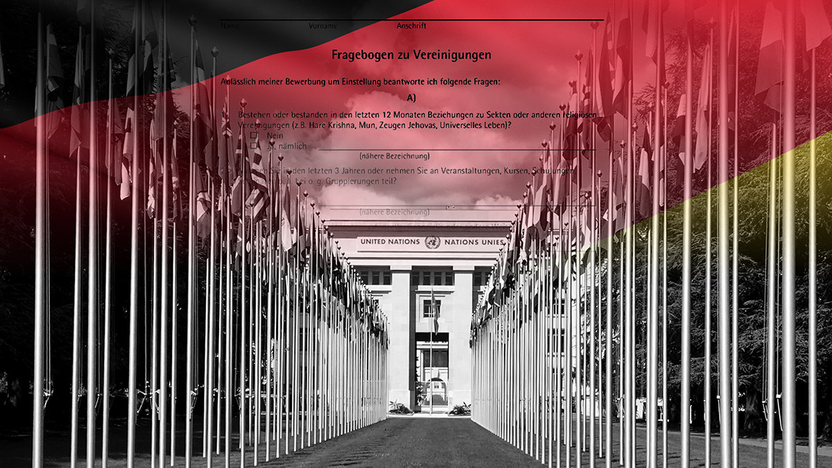UN Speech Renews Calls to Investigate Religious Discrimination in Germany’s “Sect Filters”