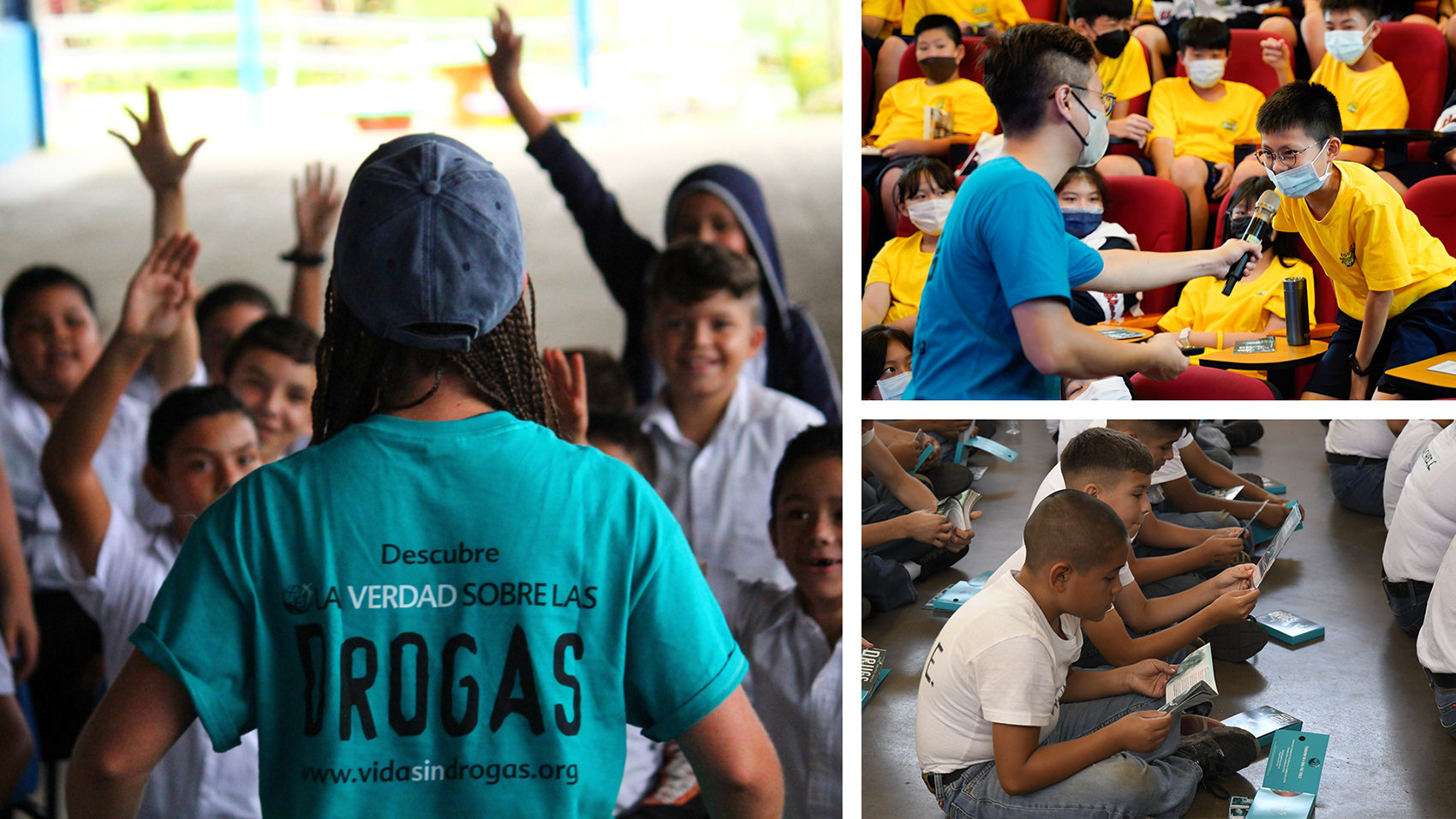 Thousands of volunteers around the world know that education is the answer to drug abuse.