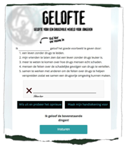 Teken de gelofte