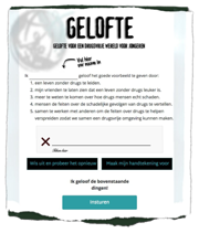 Teken de gelofte