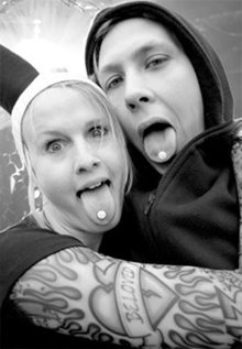 Couple taking pills