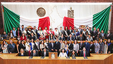 Toppmøtet for Unge for menneskerettigheter Latin-Amerika holdt i Representantenes hus i Nuevo León