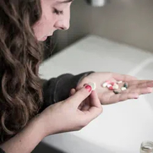 Girl holding pulls