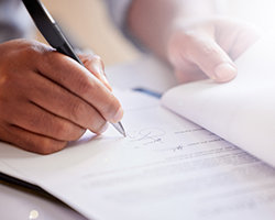 Signing a document