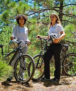 Staff and student bicycling