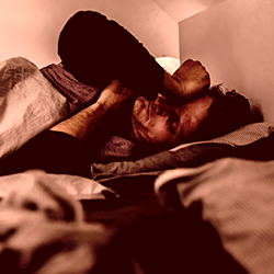 Man going through withdrawal