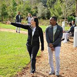 Students on the program