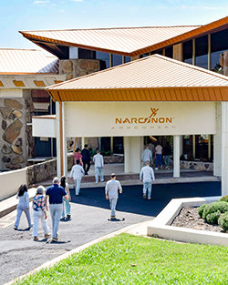 Narconon Arrowhead Entrance Students and Staff Walking