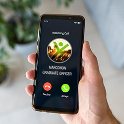 Image of a cell phone calling