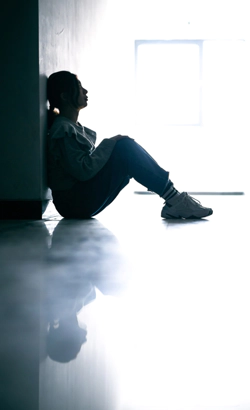 Man suffering from depression