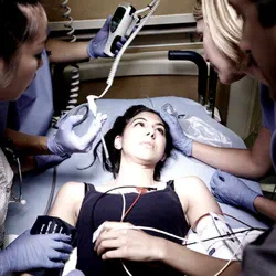 Girl in an emergency room