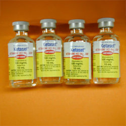 Ketamine bottles