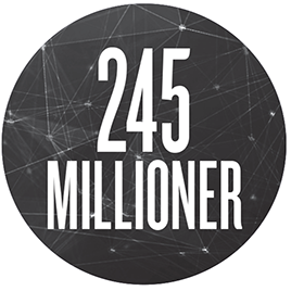 245 millioner
