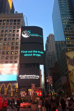 Times Square Drug-Free World ad