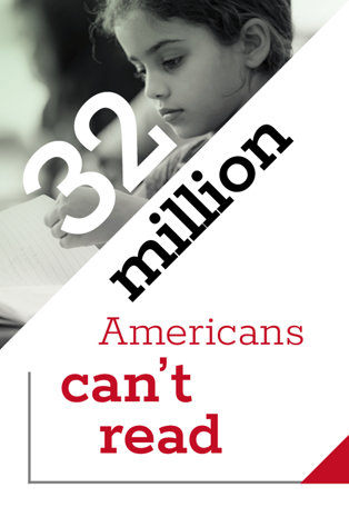 32 milion Americans can't read