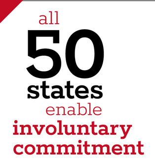 All 50 states enable involuntary commitment