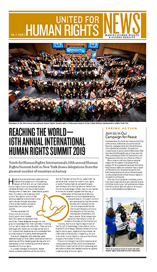 United for Human Rights – Newsletter 4. Jahrgang, Ausgabe 2