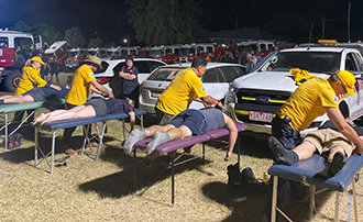 Volunteer Ministers delivering assists to firefighters