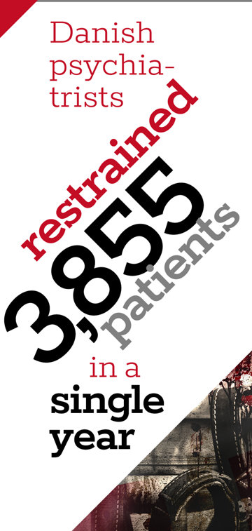 Danish psychiatrists restrained 3,855 patients in a single year. 