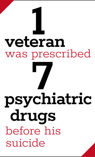 1 veteran was prescribed 7 psychiatric drugs before his suicide