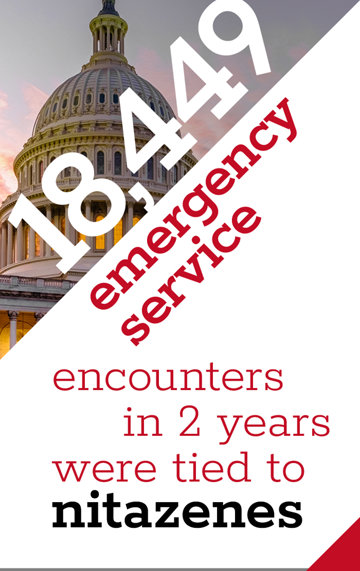 18,449 emergency service encounters in 2 years were tied to nitazenes.