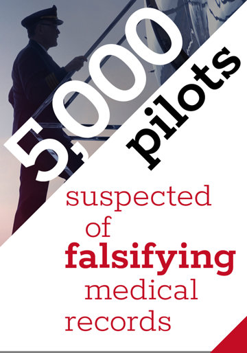 5,000 pilots suspected of falsifying medical records
