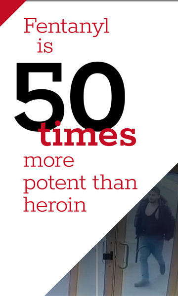 Fentanyl is 50 times more potent than heroin