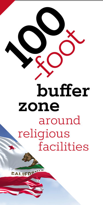 100-foot buffer zone around religious facilities.